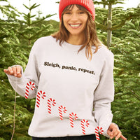Sleigh, Panic, Repeat Women's Christmas Jumper