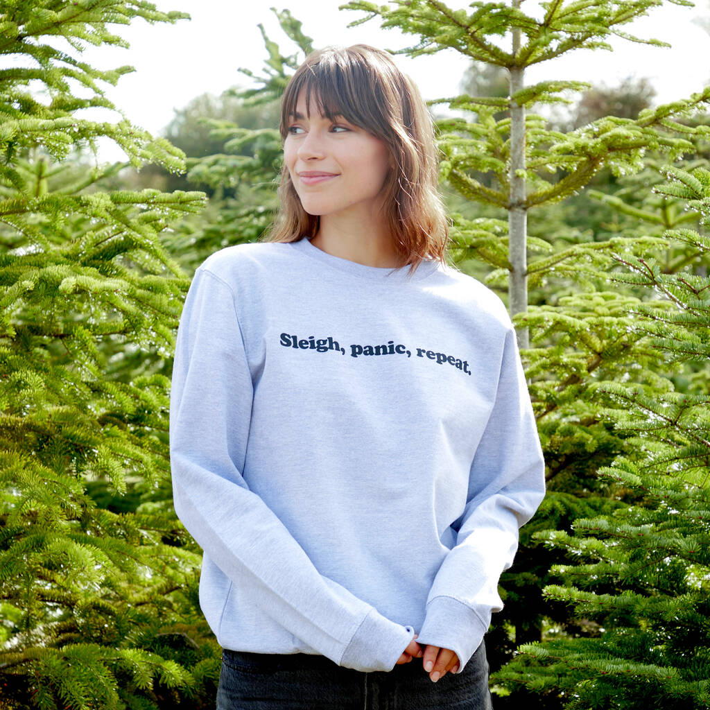 Sleigh, Panic, Repeat Women's Christmas Jumper
