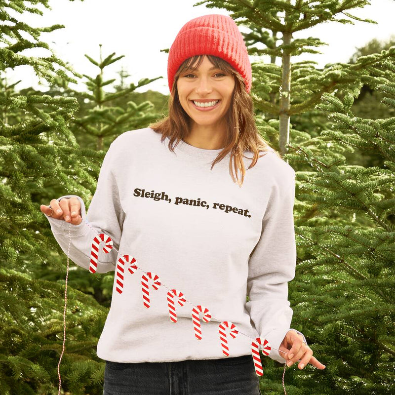 Sleigh, Panic, Repeat Women's Christmas Jumper