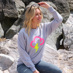 Thunder And Lightning Weather Symbol Sweatshirt