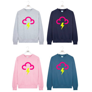 Thunder And Lightning Weather Symbol Sweatshirt