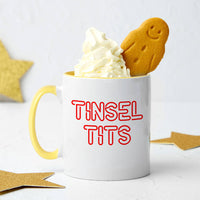 Tinsel Tits Christmas Mug