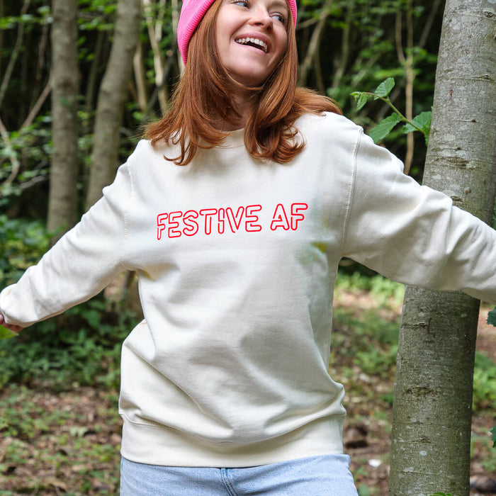 Festive AF Unisex Christmas Jumper Sweatshirt