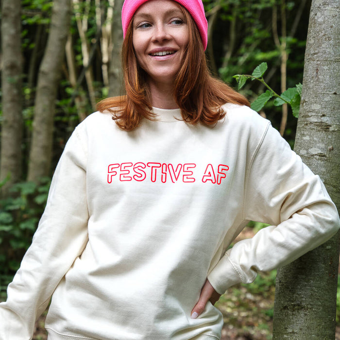 Festive AF Unisex Christmas Jumper Sweatshirt