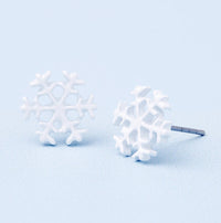 Winter Wonderland Silver Plated Christmas Earring Set