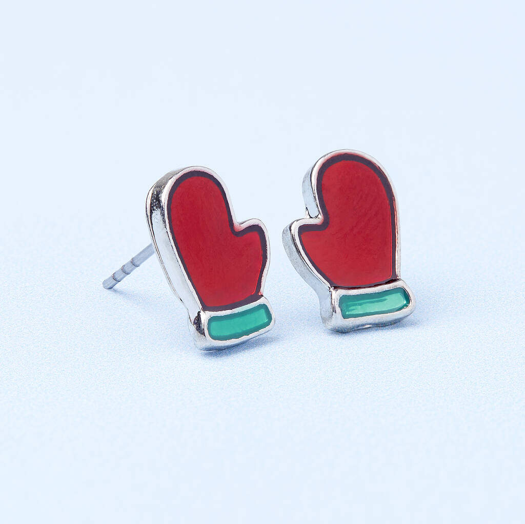 Winter Wonderland Silver Plated Christmas Earring Set