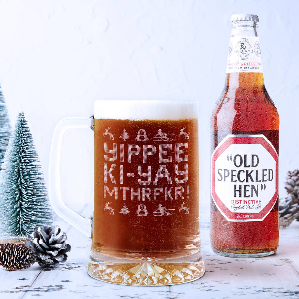 Yippee Ki Yay Christmas Beer Tankard
