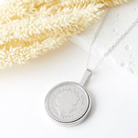 Five Pence 5p Coin Birthday Necklace 1969 To 2009