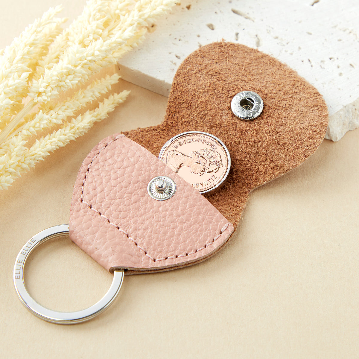 Lucky Penny Coin Token Keepsake Keyring 1971 To 2008