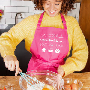Personalised All About That Bake Apron