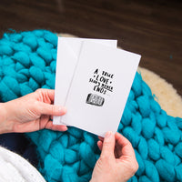 A True Love Story Never Ends' Greetings Card