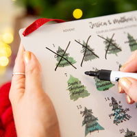 Personalised Couples Reusable Activity Advent Calendar