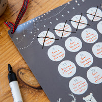 Personalised Family Activity Reusable Christmas Advent Calendar