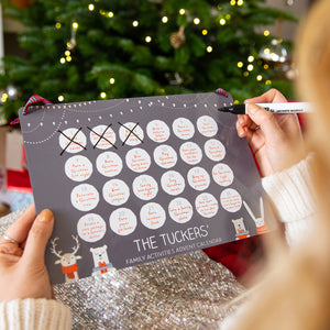 Personalised Family Reusable Activity Advent Calendar