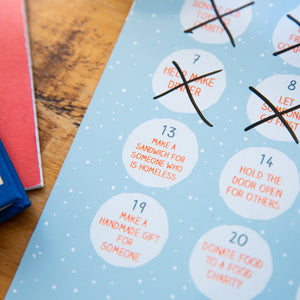 Personalised Kids Kindness Reusable Advent Calendar
