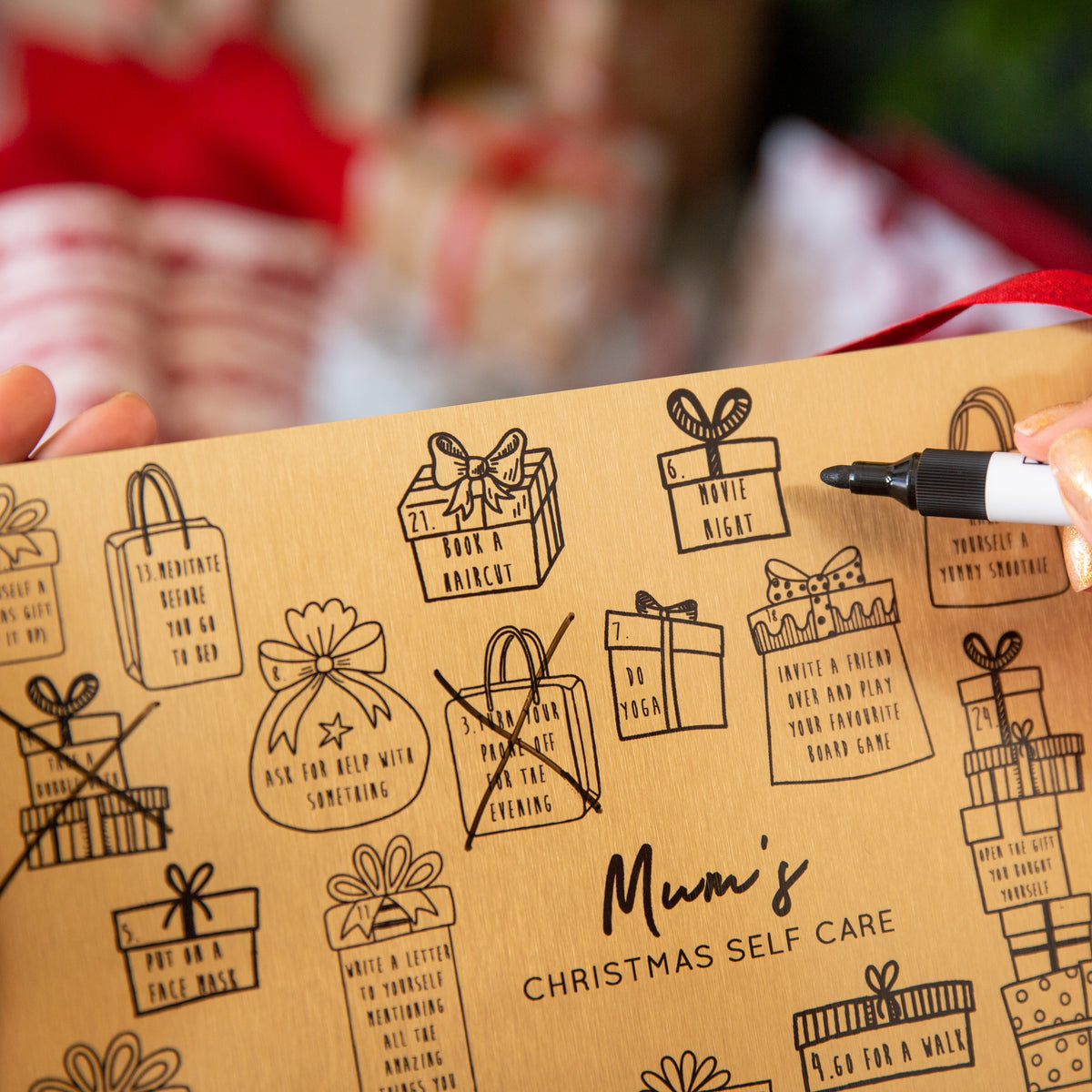 Mum Self Care Reusable Christmas Advent Calendar Ellie Ellie