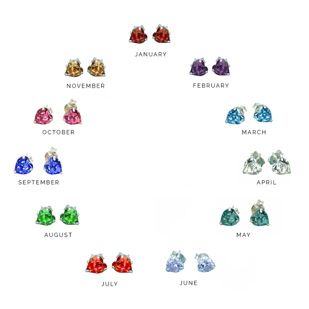 April Birthstone Crystal Sterling Silver Earrings Characteristic