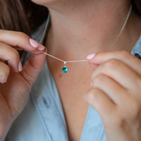 Birthstone Sterling Silver Necklace