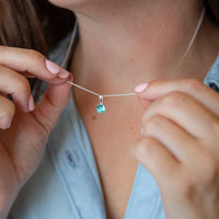 Birthstone Sterling Silver Necklace