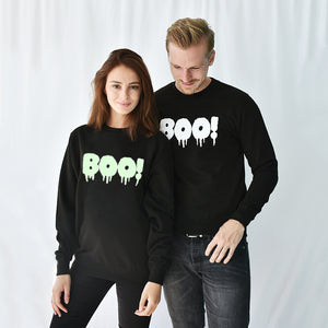 Boo!' Unisex Halloween Sweatshirt Jumper