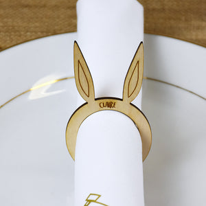 Easter Personalised Placecards Napkin Rings