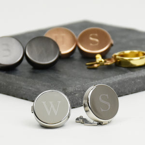 Monogram Personalised Button Cover Cufflinks