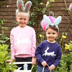 Children's Personalised Bunny Rabbit Sweatshirt Jumper