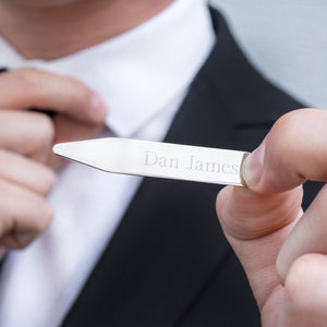 Personalised Silver Collar Stiffeners