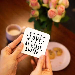 Love At First Swipe' Online Dating Relationship Coaster