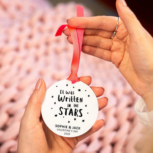 Personalised Written In The Stars' Couples Decoration
