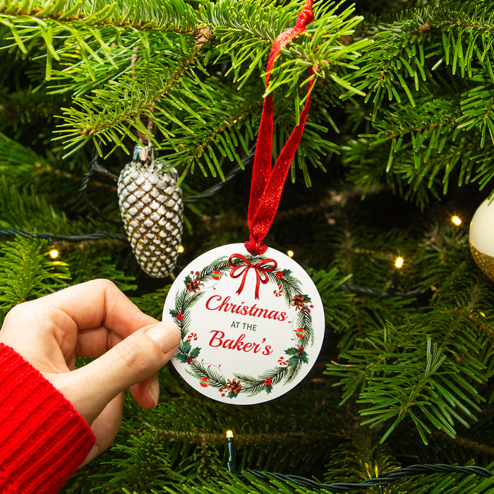 Christmas At… Personalised Ceramic Christmas Tree Decoration