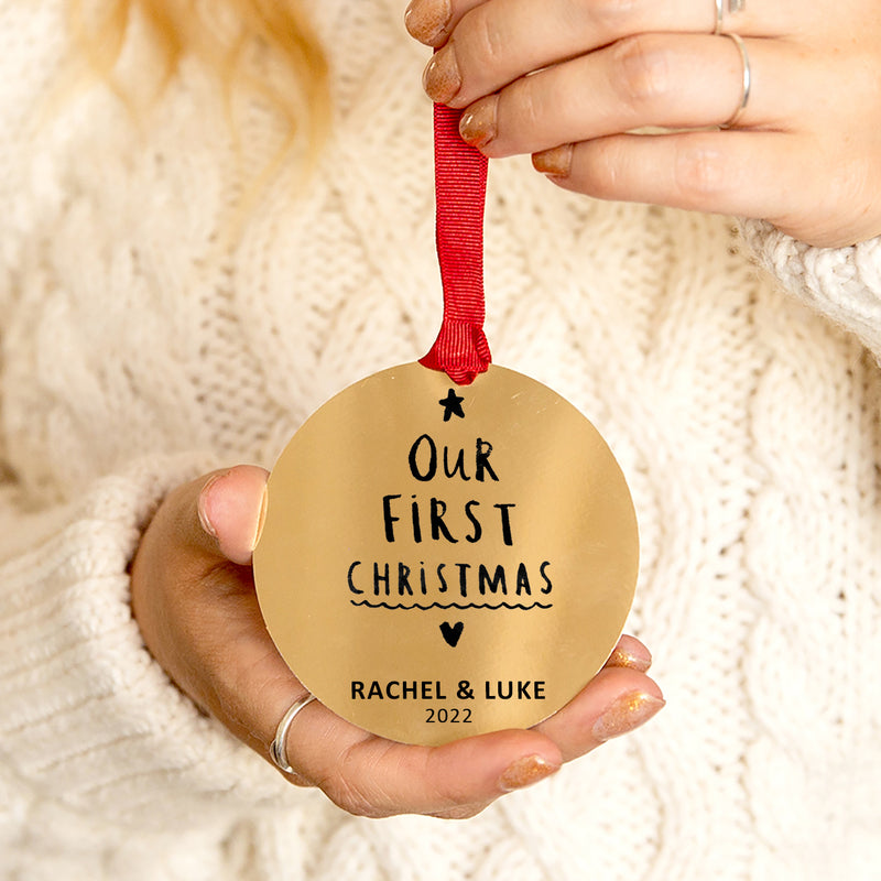 Our First Christmas Personalised Christmas Decoration