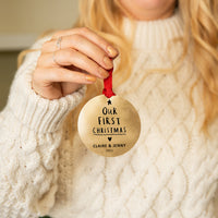 Our First Christmas Personalised Christmas Decoration