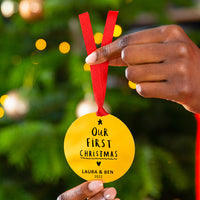 Our First Christmas Personalised Christmas Decoration