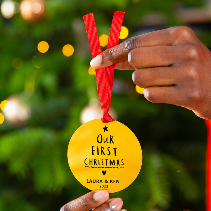 Our First Christmas Personalised Christmas Decoration