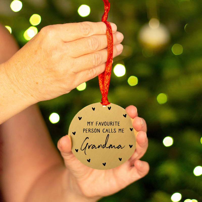 My Favourite People Call Me Personalised Christmas Decoration