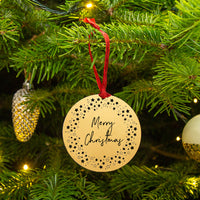 Merry Christmas Gold Star Wreath Christmas Decoration