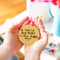 A Big Heart To Shape Little Minds' Teacher Decoration