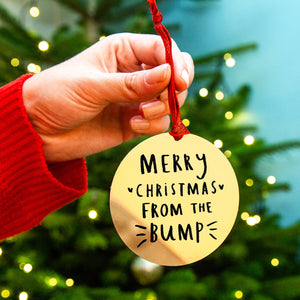 Merry Christmas From The Bump' Christmas Decoration