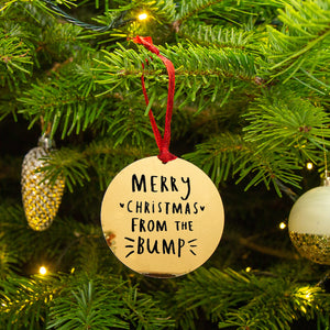 Merry Christmas From The Bump' Christmas Decoration
