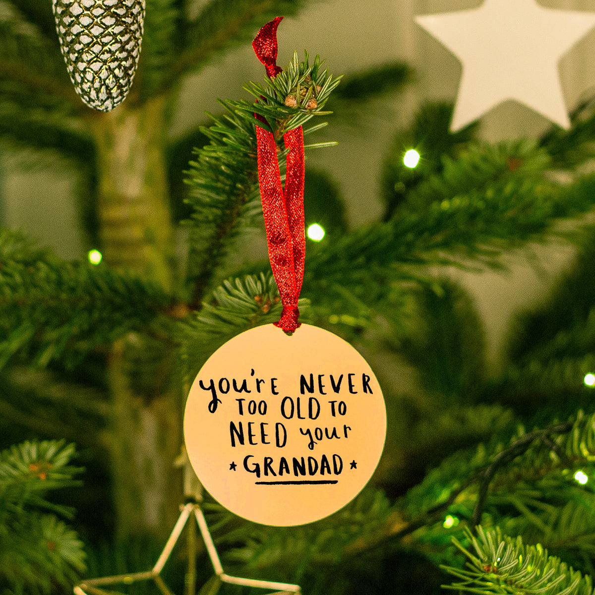 You're Never Too Old To Need Your Grandad' Decoration