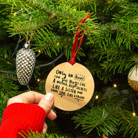 Only An Aunt Can... Gold  Christmas Decoration Bauble