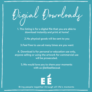 FREE Digital Download 'You're Pretty Much My Favourite Person' Postcard