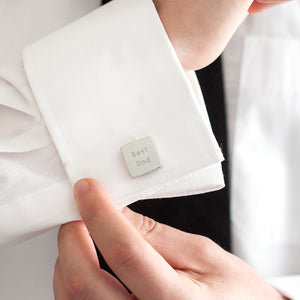 Solid Square Personalised Cufflinks