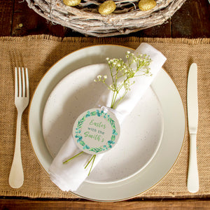 Easter With The' Wreath Place Setting