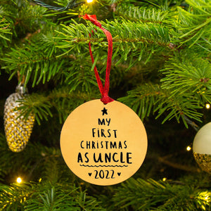 First Christmas As Uncle' Christmas Decoration