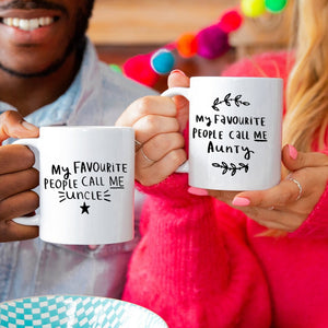 My Favourite People Call Me Aunty And Uncle' Mug Set