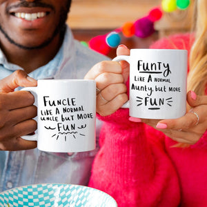 Funcle / Funty' Fun Aunty And Uncle Mug Set