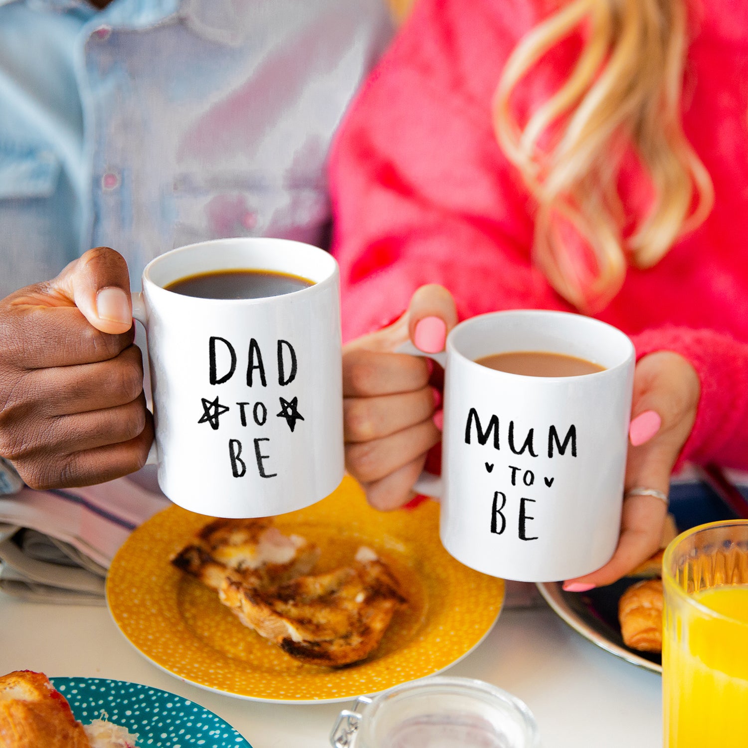 Mom and sales dad coffee cups