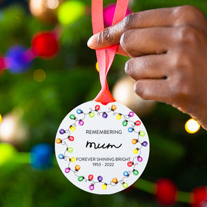 Personalised Remembrance Christmas Tree Decoration
